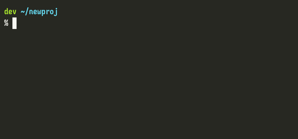 Animated demo: envin, run script